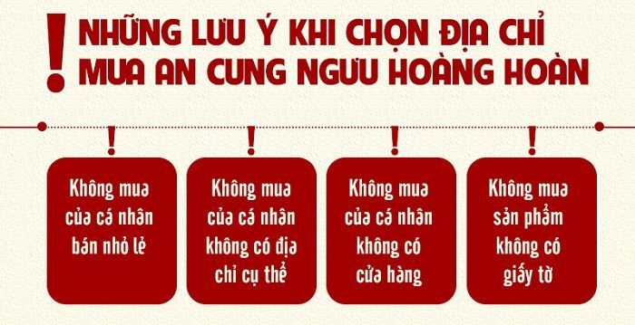 Những lưu ý khi mua an cung ngưu hoàng hoàn Những lưu ý khi mua an cung ngưu hoàng hoàn